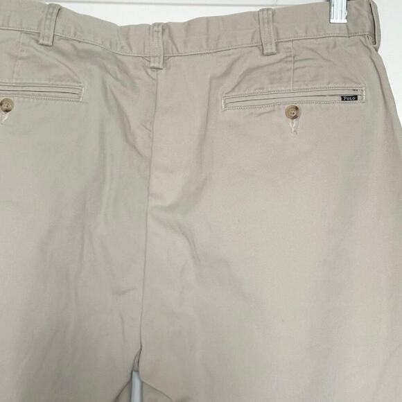 Polo Ralph Lauren Mens Chino Pants 36x34 in Classic Fit Beige 100% Cotton - Picture 4 of 6